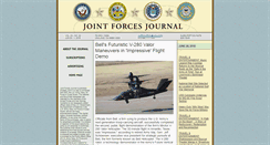Desktop Screenshot of jointforcesjournal.com